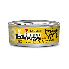 Безглютеновая консерва для стерилизованных кошек Курица с Сыровяленым Мясом Disugual Mini Me Cubes Sterilized Cat 72% Chicken & Bresaola Безглютеновая консерва для стерилизованных кошек Курица с Сыровяленым Мясом Disugual Mini Me Cubes Sterilized Cat 72% Chicken & Bresaola