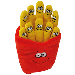 М'яка іграшка для собак Плюшева Картопля фрі з пищалкою Plush Nobby