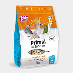 Повнораційний мінералізований корм для великих птахів LoLo Pets Primal Line Large Birds