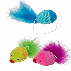 Заводная игрушка для кота ToyBox Рыбка с кошачьей мятой Fish Wind-Up Nobby