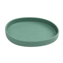Силіконова миска для комфорту вусів котів Миртова Зелень FuzzYard Life Flat Silicone Cat Feeder Myrtle Green