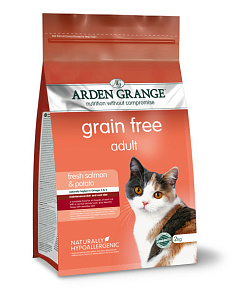 Беззерновий сухий корм з пребіотиком для кішок з лососем та картоплею Arden Grange Grain Free Cat Adult Salmon & Potato Беззерновий сухий корм з пребіотиком для кішок з лососем та картоплею Arden Grange Grain Free Cat Adult Salmon & Potato