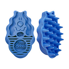 KONG ZoomGroom Boysenberry Гумова масажна щітка для собак