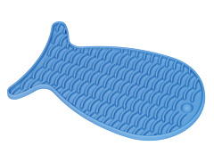 Силиконовая миска для вылизывания Рыбка для котов Fish Nobby