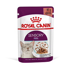 Влажный корм в соусе для взрослых котов стимулирующий осязательные рецепторы Royal Canin Sensory Feel Gravy
