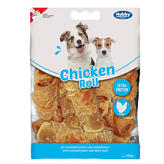 Ласощі для розчинення зубного каменю у собак Курячий Рулет Nobby StarSnack Classic Extra Protein Chicken Poll