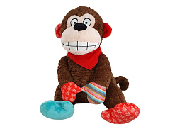 Мягкая игрушка для активных собак Трескучая Обезьянка Plush Nobby