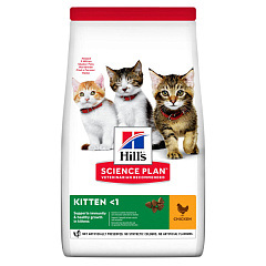 Сухой корм с курицей для котят и беременных или кормящих кошек Hill's Science Plan Kitten Chicken