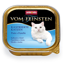 Консерва с индейкой и форелью для стерилизованных кошек Animonda Vom Feinsten For Castrated Cats Turkey Trout Консерва с индейкой и форелью для стерилизованных кошек Animonda Vom Feinsten For Castrated Cats Turkey Trout