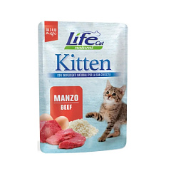 Влажный корм для котят с Говядиной Life Cat Natural Kitten Beef Влажный корм для котят с Говядиной Life Cat Natural Kitten Beef