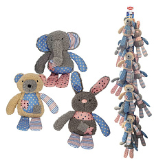 Мягкая игрушка для собак Display Плюшевый Слон, Медведь и Зайчик c пищалкой Plush Nobby