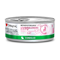 Влажный лечебный корм для котов при аллергии Паштет из Кролика Disugual Metabolic Balance Diet Cat Hypoallergenic Rabbit