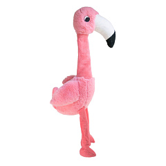 KONG Shakers Honkers Flamingo Мягкая игрушка для собак Пищащий Фламинго с канатной шеей