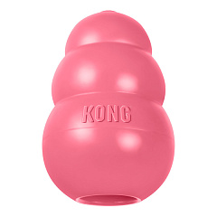 KONG Puppy Pink Развивающая игрушка для щенков Розовый КОНГ для лакомств