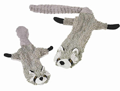 М'яка іграшка для великих собак Плюшевий Єнот з двома пищалками Raccoon Plush Nobby
