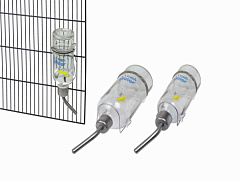 Кулькова скляна напувалка з тримачем для гризуна Fresh Water Nobby