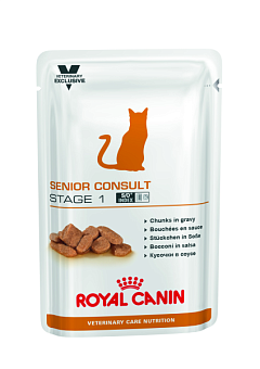 Вологий корм, ветеринарна дієта для котів та кішок старше 7 років Royal Canin Senior Consult Stage1 Wet Вологий корм, ветеринарна дієта для котів та кішок старше 7 років Royal Canin Senior Consult Stage1 Wet