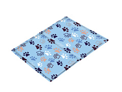 Охлаждающий коврик для собак и кошек Голубые лапки Lissi Blue Cooling Mat Nobby