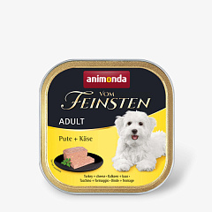 Беззерновая консерва для собак с Индейкой и Сыром Animonda Vom Feinsten Adult Turkey & Cheese Беззерновая консерва для собак с Индейкой и Сыром Animonda Vom Feinsten Adult Turkey & Cheese