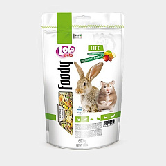 Повнораційний корм для кроликів та гризунів з фруктами LoLo Pets Foody Rabbit & Hamster Fruit
