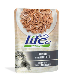 Влажный корм для кошек Тунец с Анчоусами Life Cat Natural Tuna & Small Anchovies