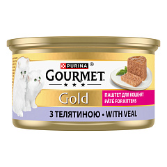 Консерва для котят Паштет с Телятиной Purina Gourmet Gold Pate Kitten Veal