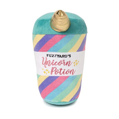 Мягкая игрушка для собак Стакан "Зелья единорога" с пищалкой FuzzYard Plush Drinks Unicorn Potion