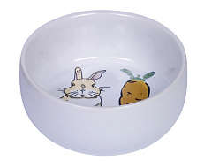Керамическая миска для кроликов Зайчонок Carrot Plus Nobby