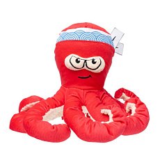 М'яка іграшка для собак Восьминіг Сушист з пищалкою FuzzYard Plush Octo-Pose Takoyaki