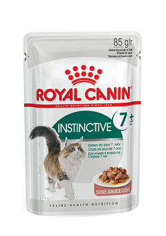 Влажный корм в соусе для стареющих котов и кошек в возрасте от 7 лет Royal Canin Instinctive 7+ Gravy Влажный корм в соусе для стареющих котов и кошек в возрасте от 7 лет Royal Canin Instinctive 7+ Gravy