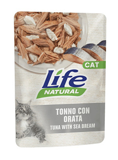 Вологий корм для кішок Тунець з Дорадою Life Cat Natural Tuna & Sea Bream Вологий корм для кішок Тунець з Дорадою Life Cat Natural Tuna & Sea Bream
