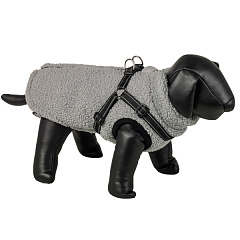 Флисовый жакет для собак со вшитой светоотражающей шлеей Plis 2 in 1 Dog Jacket Nobby