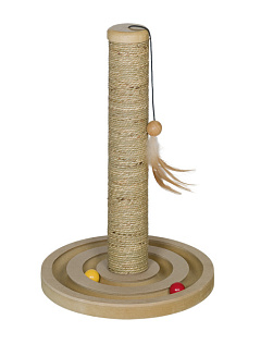Когтеточка-столбик с интерактивной игрушкой для кошек Spin & Pole Nobby