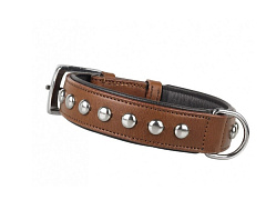 Шкіряний нашийник з прикрасами для маленьких собак Leather Kanva Nobby Шкіряний нашийник з прикрасами для маленьких собак Leather Kanva Nobby