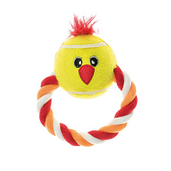 Іграшка для собак з чутливими зубами Тенісний м'яч-курча з кільцем Imac Sensitive Dental Chicken-Ring