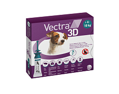 Протипаразитарні краплі для собак вагою 4-10 кг від усіх видів зовнішніх паразитів Вектра Ceva Vectra 3D Dogs