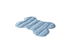 Охлаждающий коврик для собак и котов в форме косточки Голубые капли Bubble Bone Cooling Mat Nobby