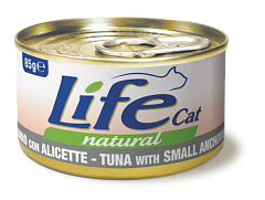 Консерва для котів Тунець з Анчоусами Life Cat Natural Tuna & Small Anchovies