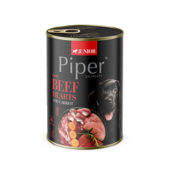 Консерва для щенков с Говяжьими Сердцами и Морковью Dolina Noteci Piper Junior Beef Hearts & Carrot