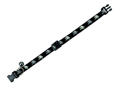Нейлоновый ошейник для кошек с колокольчиком Черепа Scull Cat Collar Nobby Нейлоновый ошейник для кошек с колокольчиком Черепа Scull Cat Collar Nobby