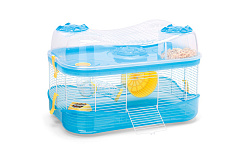 Двоповерхова клітина для хом'яка з тунелями та колесом для бігу Imac Fantasy Двоповерхова клітина для хом'яка з тунелями та колесом для бігу Imac Fantasy