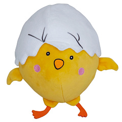 М'яка іграшка для собак Курча у шкаралупі з пищалкою Easter Chick & Egg Shell Plush Nobby