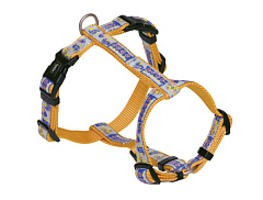 Анатомическая шлея для собак с плавной регулировкой и ярким узором Style H-shaped Harness Nobby
