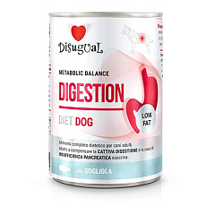 Влажный лечебный корм для собак при заболеваниях ЖКТ Паштет из Морского Языка Disugual Metabolic Balance Diet Dog Digestion Low Fat Sole Fish