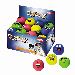 Іграшка для собак ToyBox Плаваючий М'яч-емоджі Faces Ball Swimming Nobby Іграшка для собак ToyBox Плаваючий М'яч-емоджі Faces Ball Swimming Nobby
