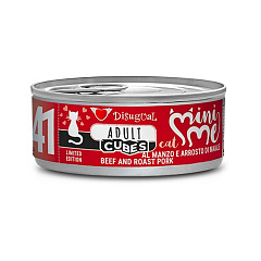 Безглютенова консерва для котів Яловичина із Запеченою Свининою Disugual Mini Me Cubes Cat 72% Beef & Roast Pork Безглютенова консерва для котів Яловичина із Запеченою Свининою Disugual Mini Me Cubes Cat 72% Beef & Roast Pork