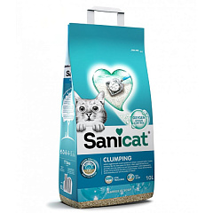 Комкующийся бентонитовый наполнитель для котов с ароматом марсельского мыла Sanicat Clumping Marseille Soap
