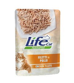 Вологий корм для кішок Куряче філе Life Cat Natural Chicken Fillets