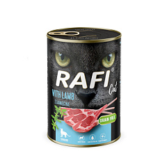 Беззернова консерва для стерилізованих кішок з Ягням Dolina Noteci Rafi Grain Free Sterilised Cat Lamb