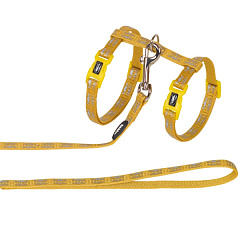 Анатомическая шлея с поводком для кошек Кошачья мордочка Face Cat Harness Nobby Анатомическая шлея с поводком для кошек Кошачья мордочка Face Cat Harness Nobby